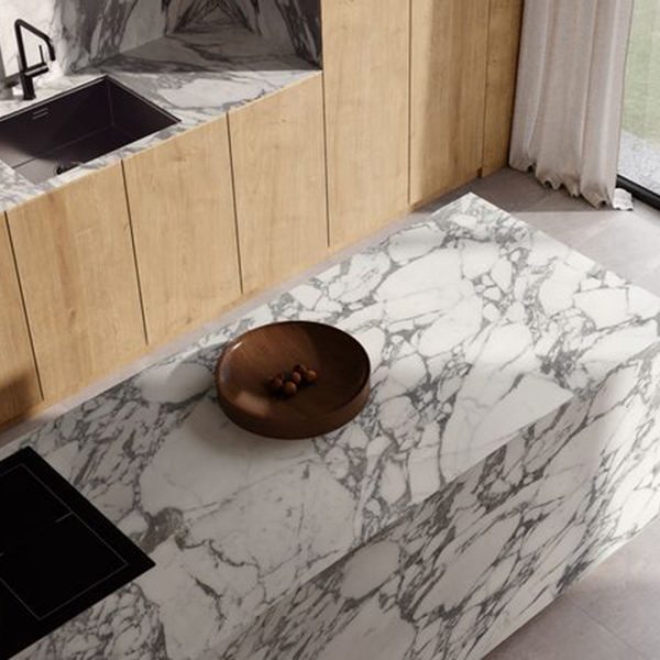 Aeterna Marble Inspired Slab Collection - Bookmatched